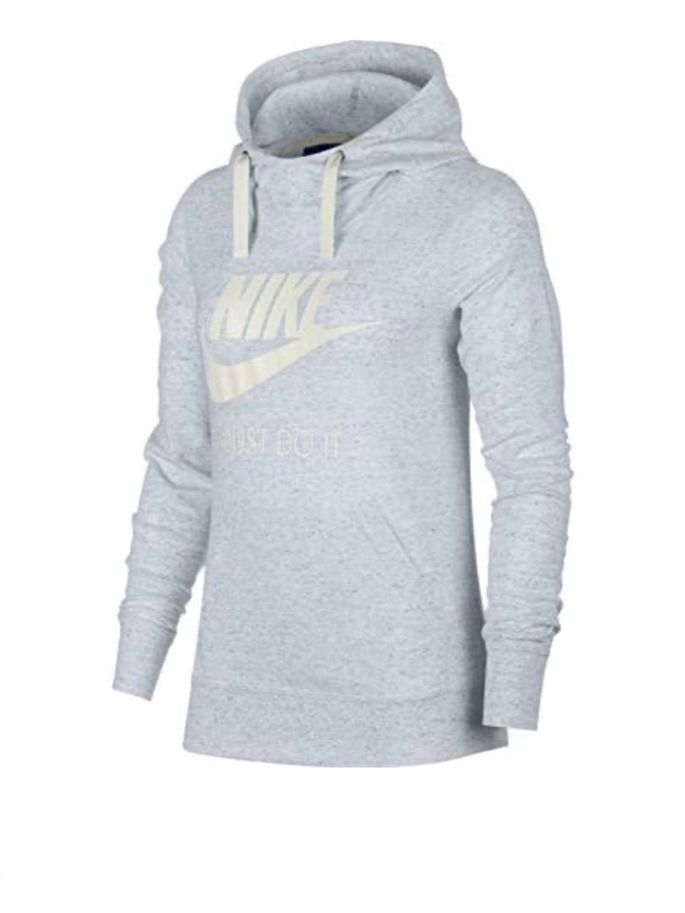 Women's Nike Gym Vintage HBR Hoodie - Size M - Birch Heather/Sail Color